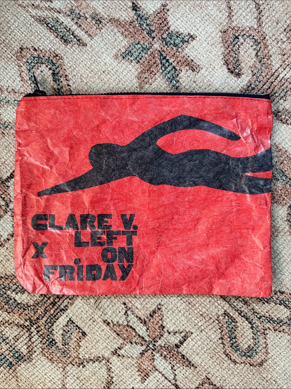 Clare V. X Left on Friday Collab Zipper Bag
